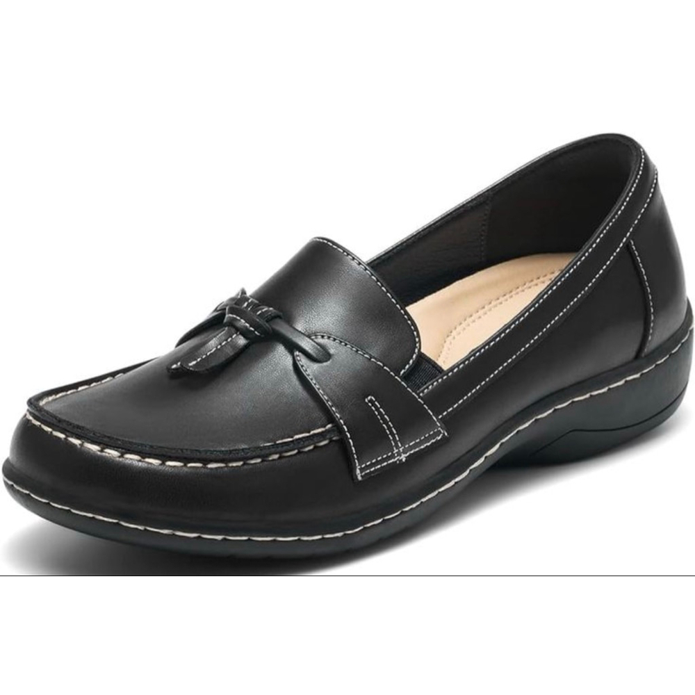 NEW HEEZ Casual Slip On Dress Leather Loafers Comfortable Walking Shoes 7